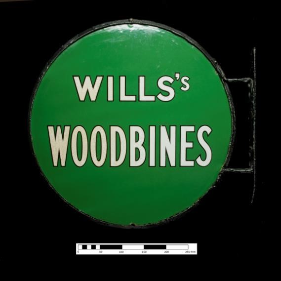 Enamel sign after conservation